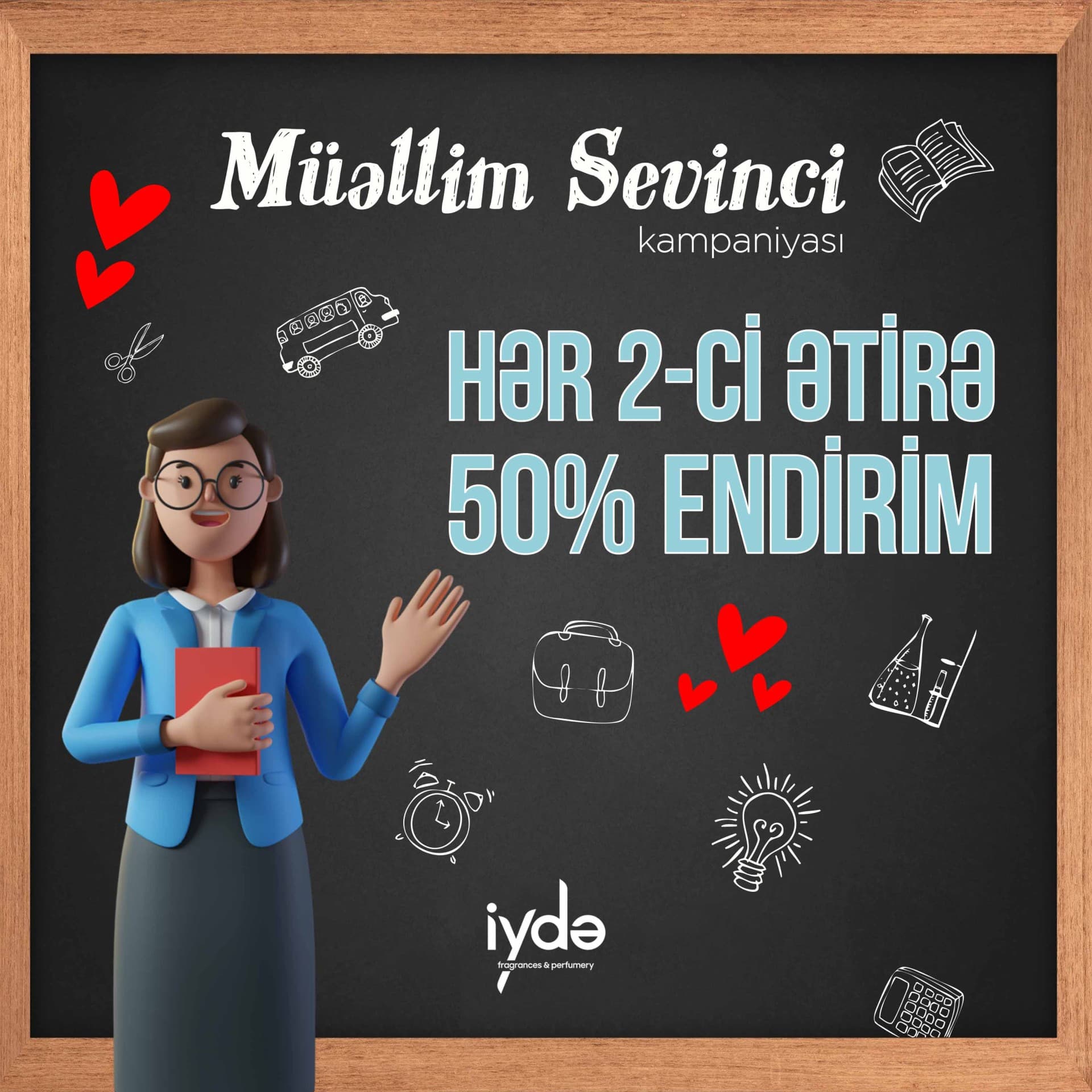 İydə Perfumery-də "Müəllim sevinci" kampaniyası!