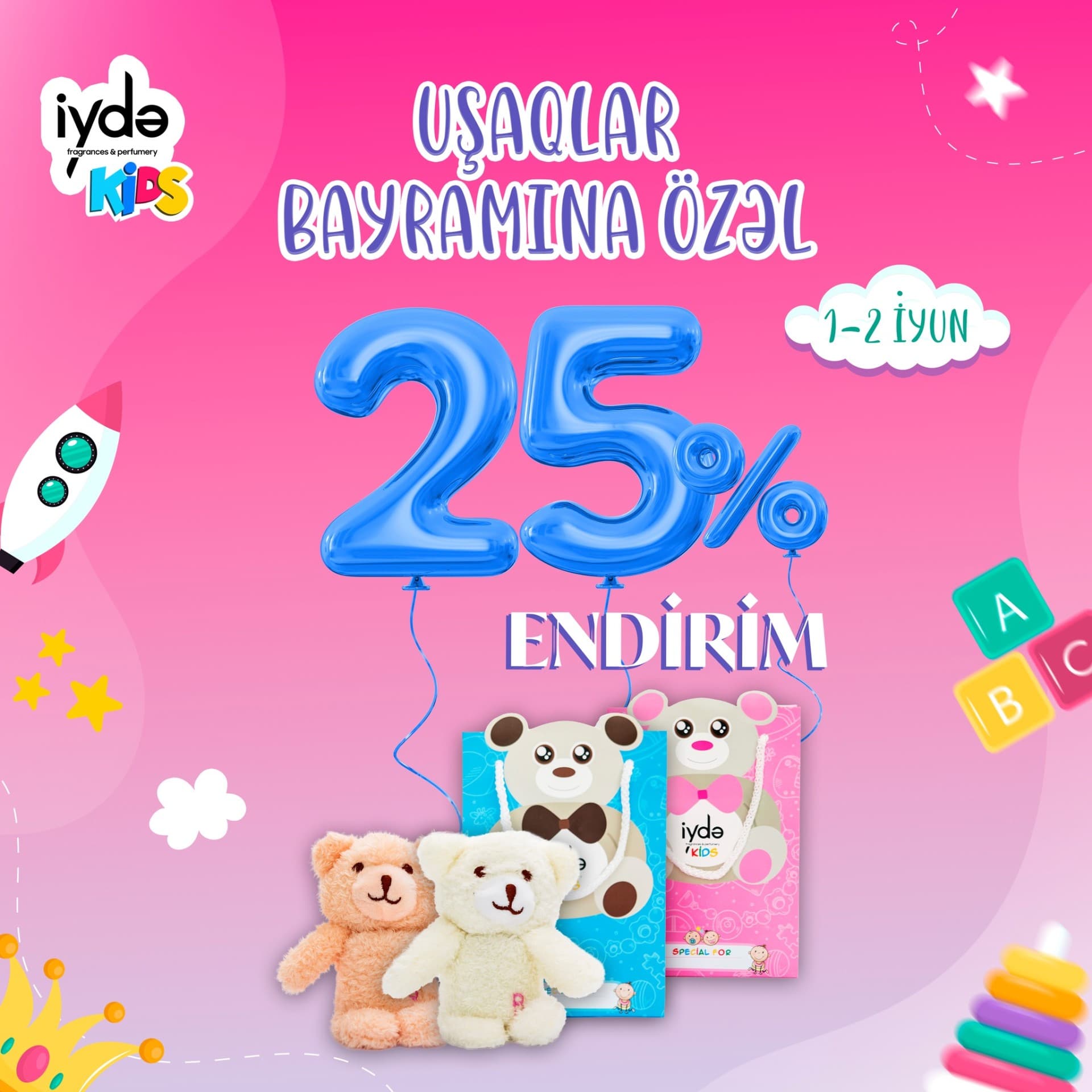İydə Kids kolleksiyasına 25% ENDİRİM!